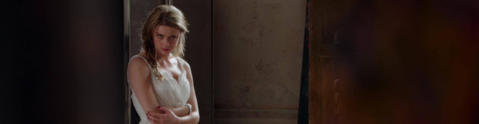 Amber Heard as Nicola Six in London Fields Picture of Amber Heard as Nicola Six.